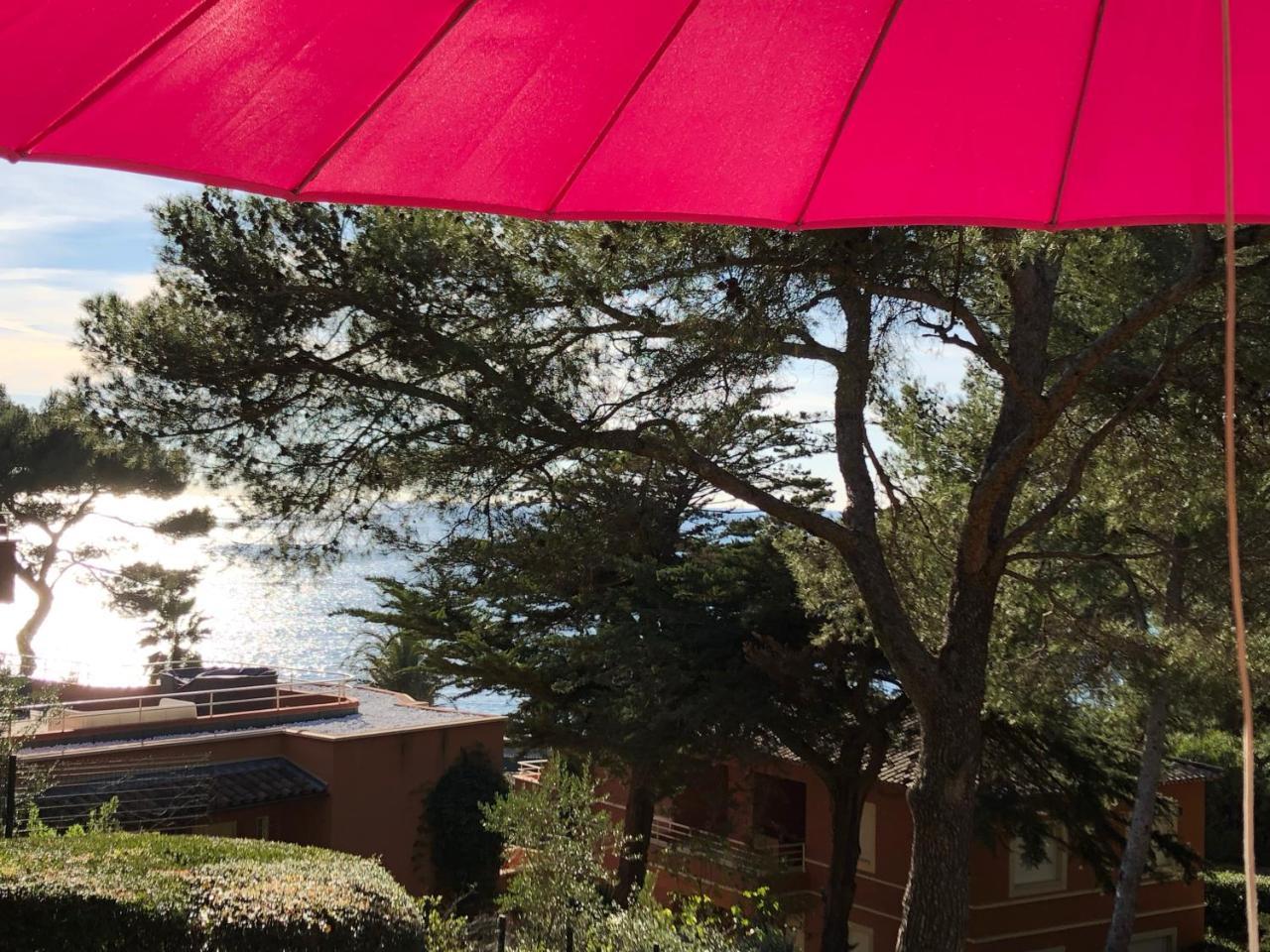 50m Plage T2 Grande Terrasse Vue Mer Climatisé Piscine Chauffée, Parking clos gratuit Sanary-sur-Mer Exterior foto