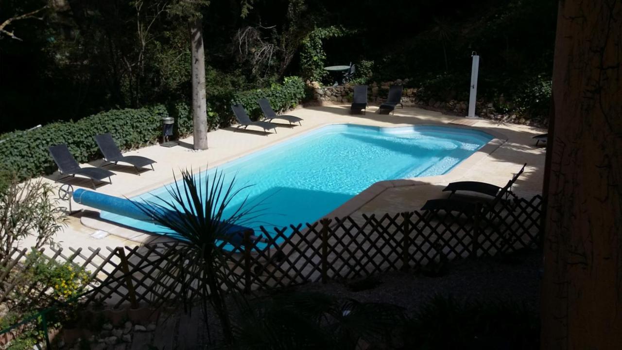 50m Plage T2 Grande Terrasse Vue Mer Climatisé Piscine Chauffée, Parking clos gratuit Sanary-sur-Mer Exterior foto